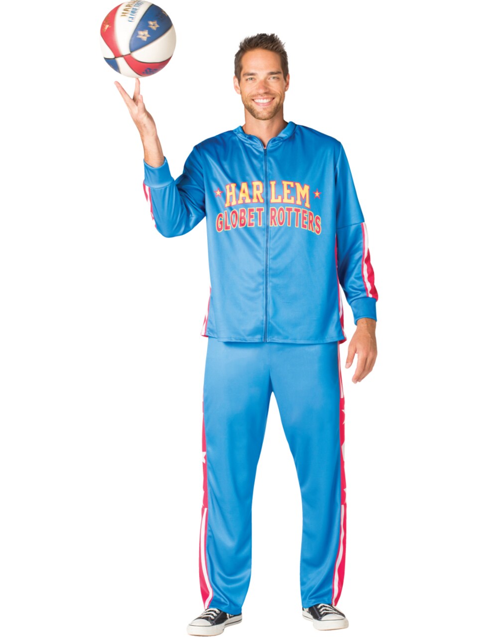 Men's Classic Harlem Globetrotters Basketball Warm Up Suit Costume